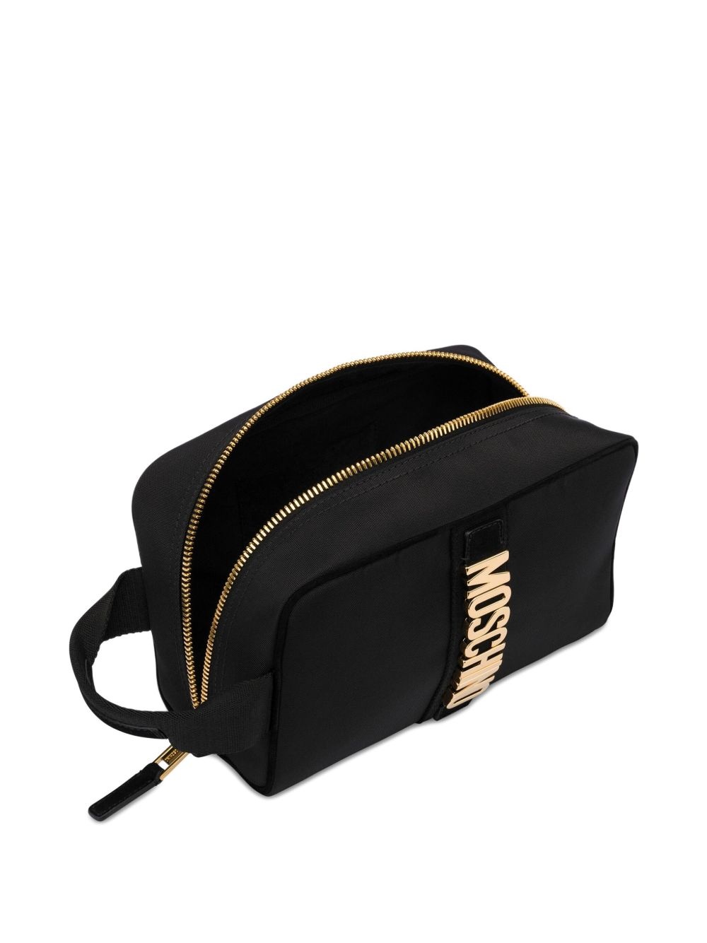 logo-plaque zip-top wash bag - 3