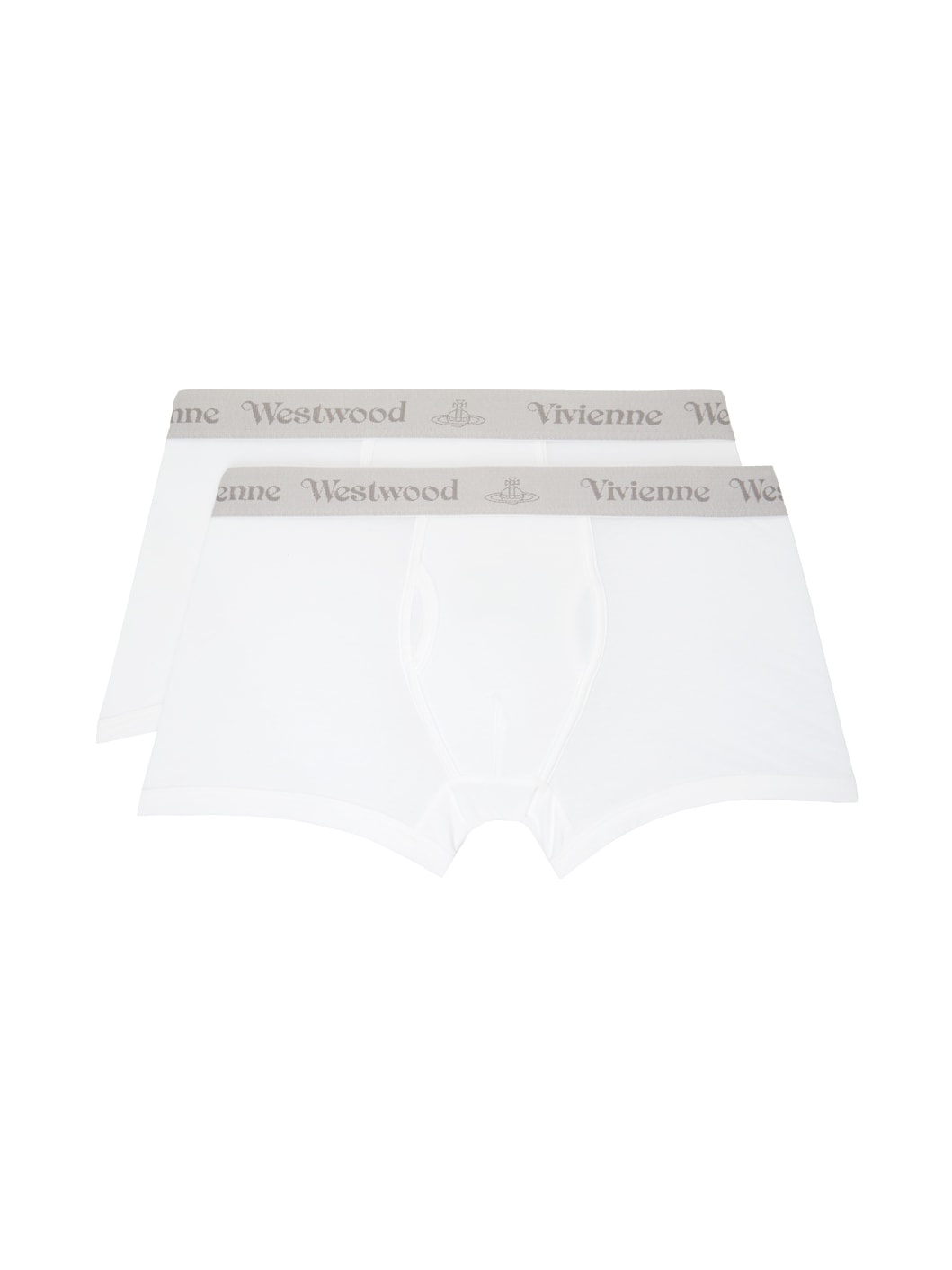Two-Pack White Boxer Briefs - 1