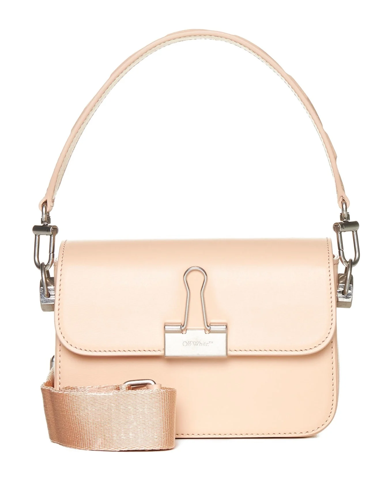 Plain Binder Leather Shoulder Bag - 1