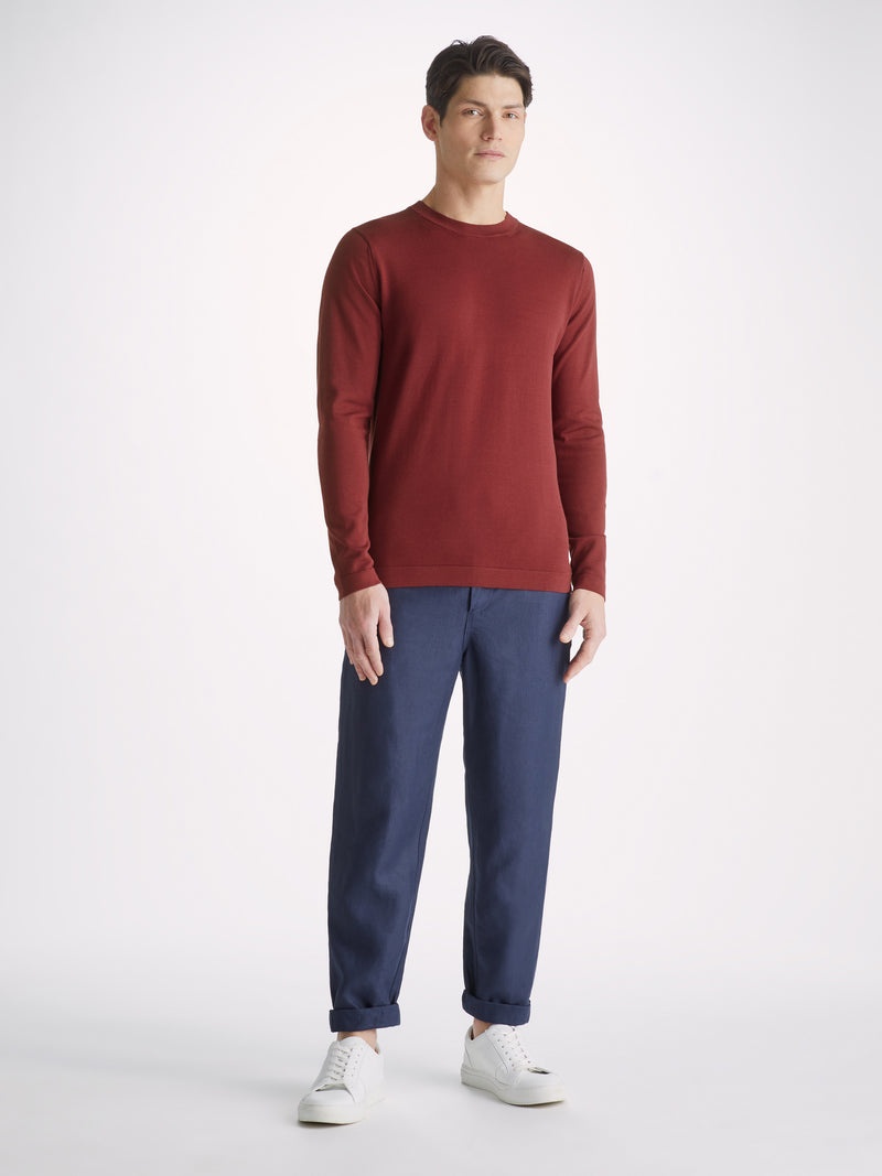 Men's Sweater Jacob Sea Island Cotton Wine - 3