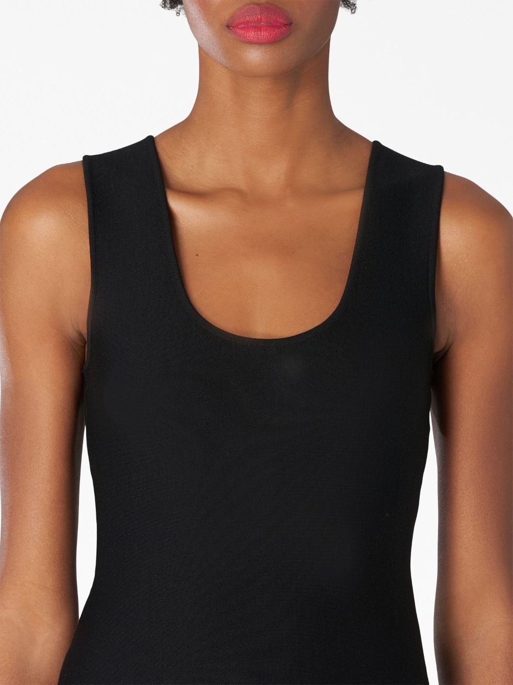 scoop-neck midi dress - 5