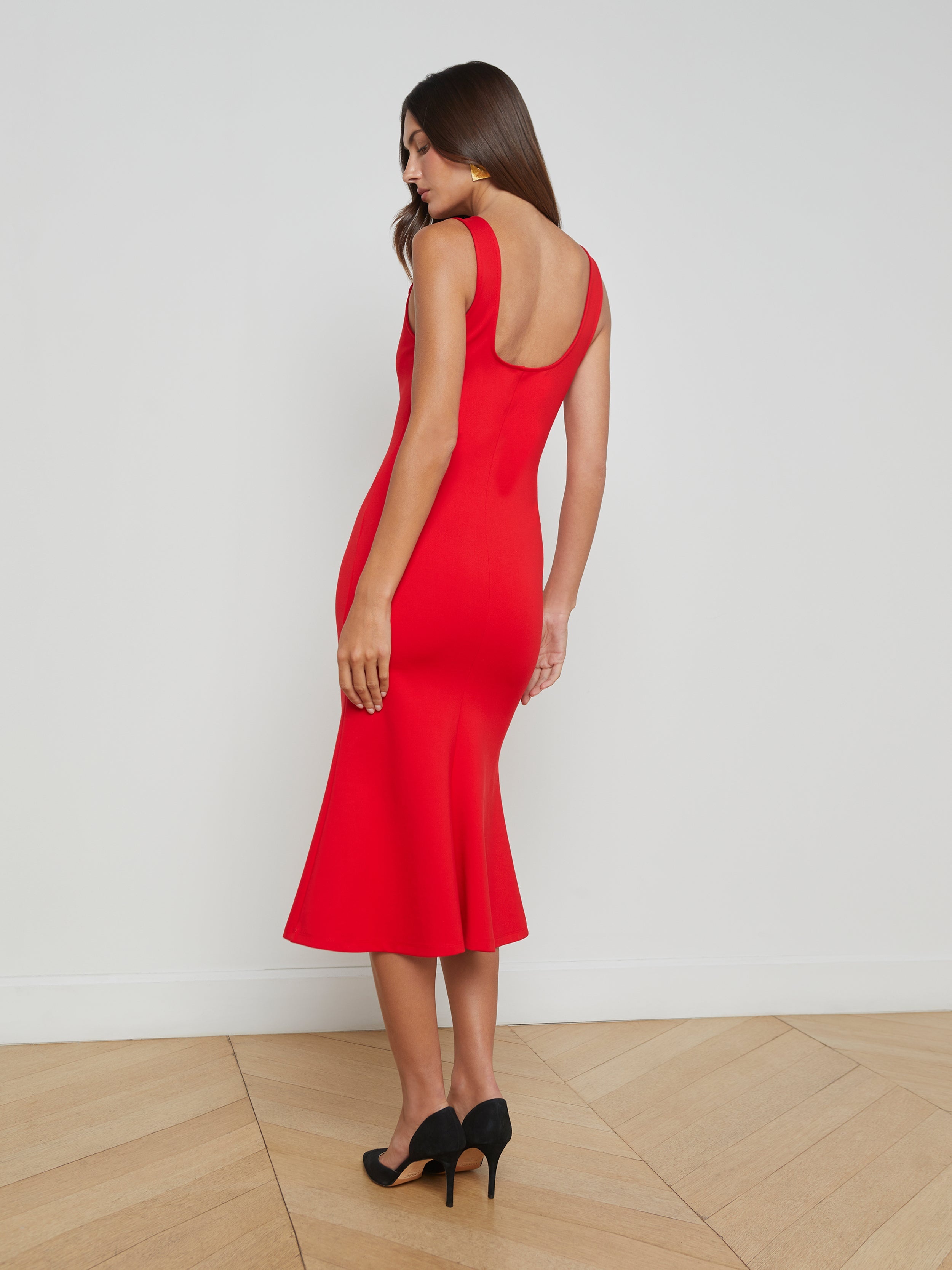 Bisous Flared Midi Dress - 3