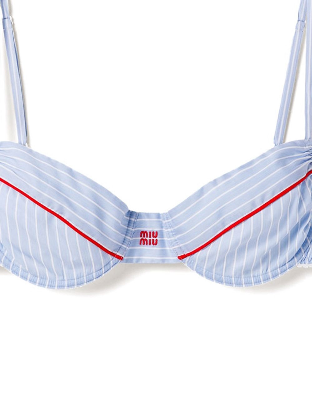stripe-print bra - 2