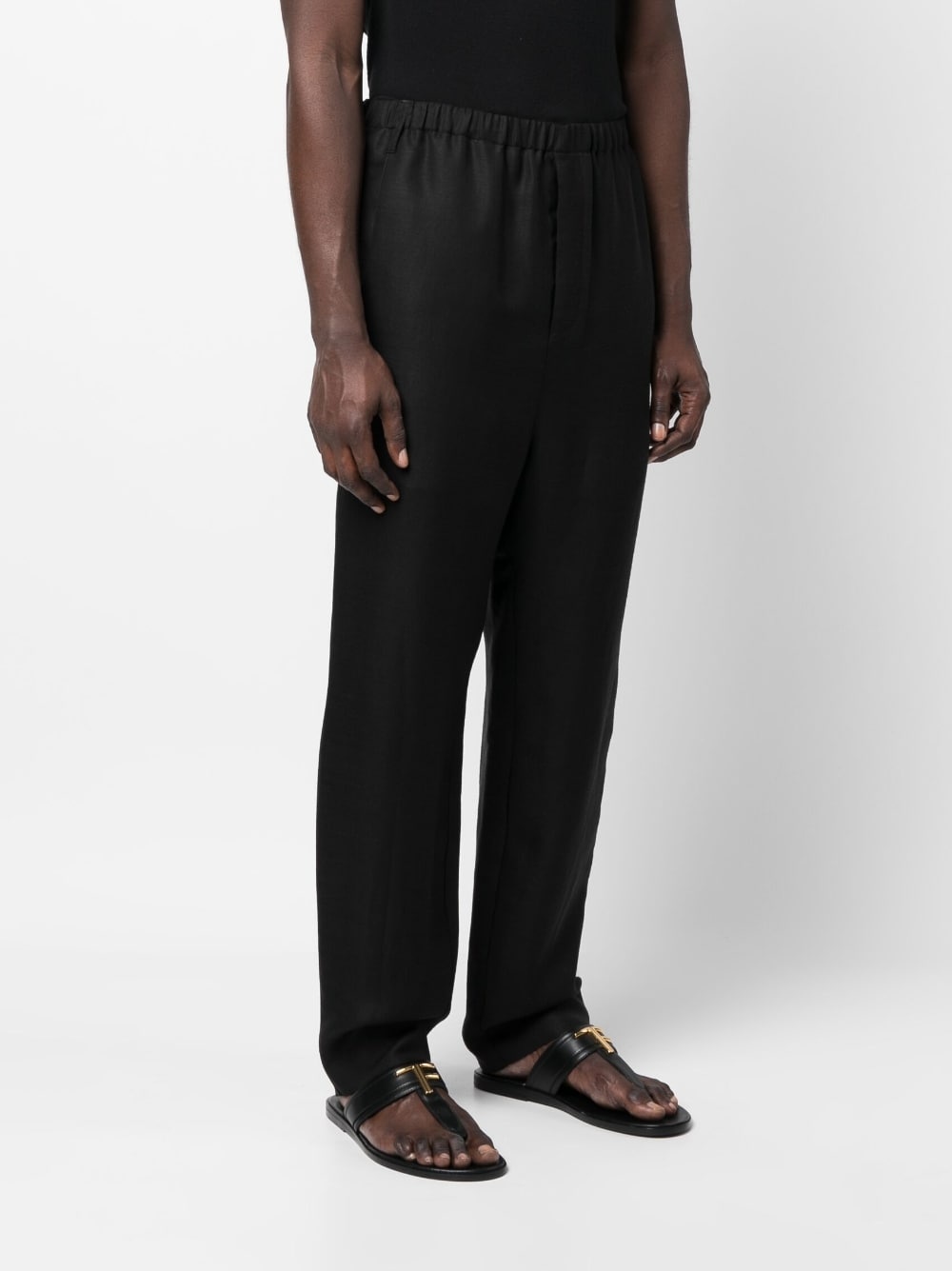 high-waisted tapered trousers - 3