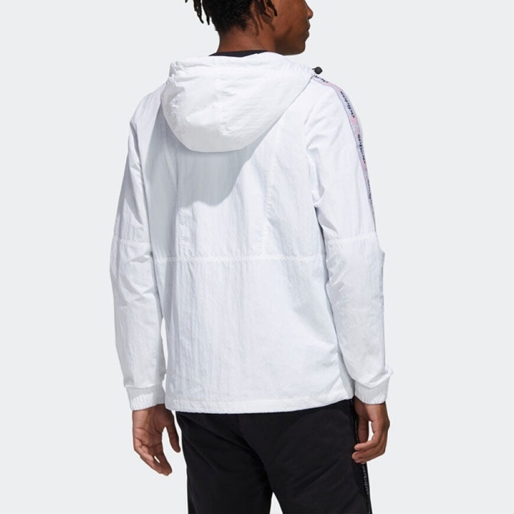 adidas neo M SS TCNS WB 2 Casual Windproof Jacket White GJ8764 - 4