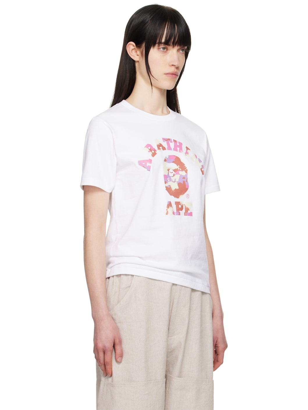 White Map Camo College T-Shirt - 2