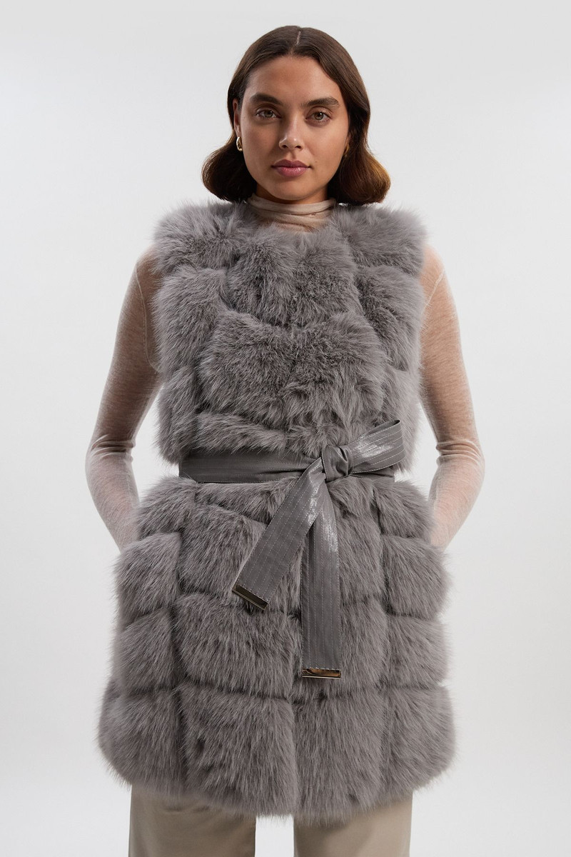 Faux Fur Panelled Gilet 1