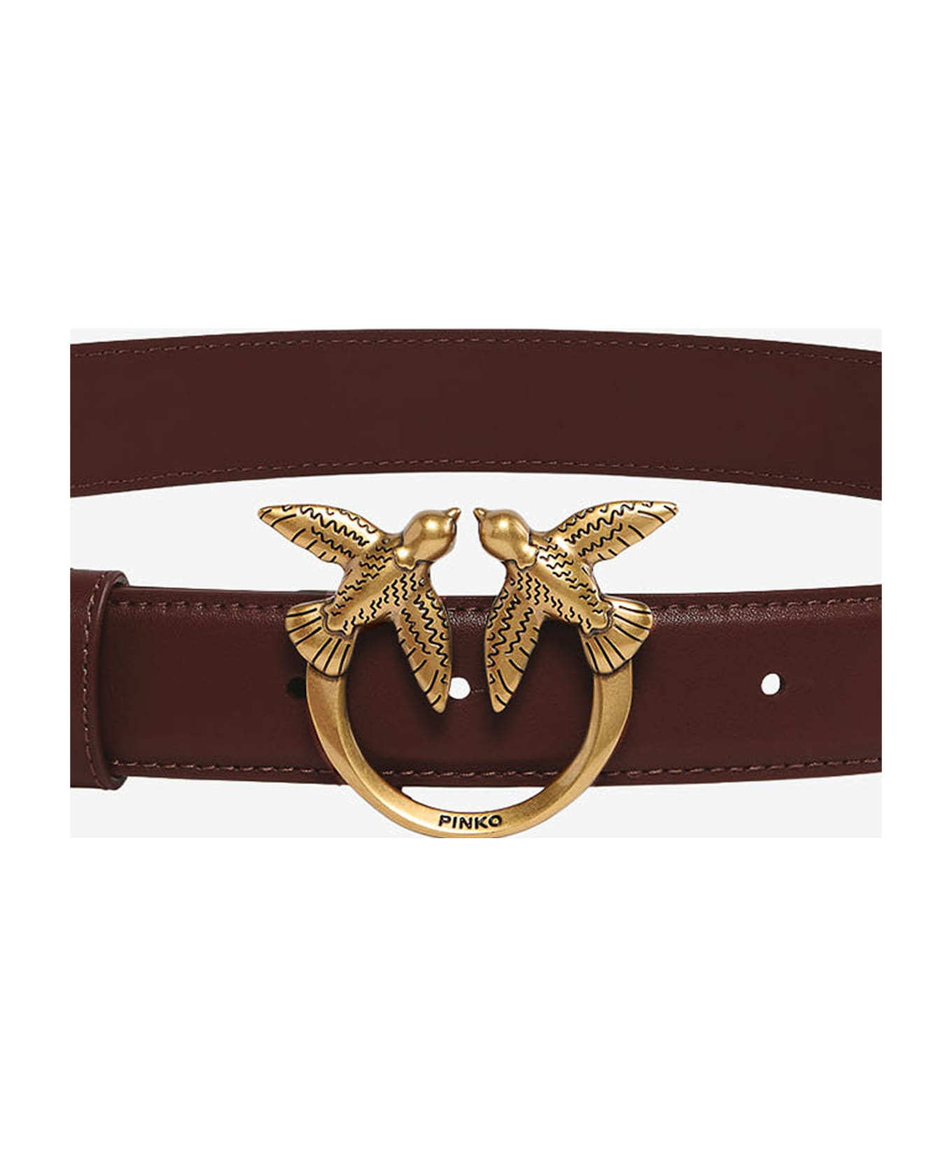 Leather Belt With Logo - 3