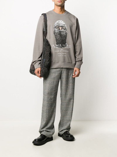 ih nom uh nit graphic print sweatshirt outlook