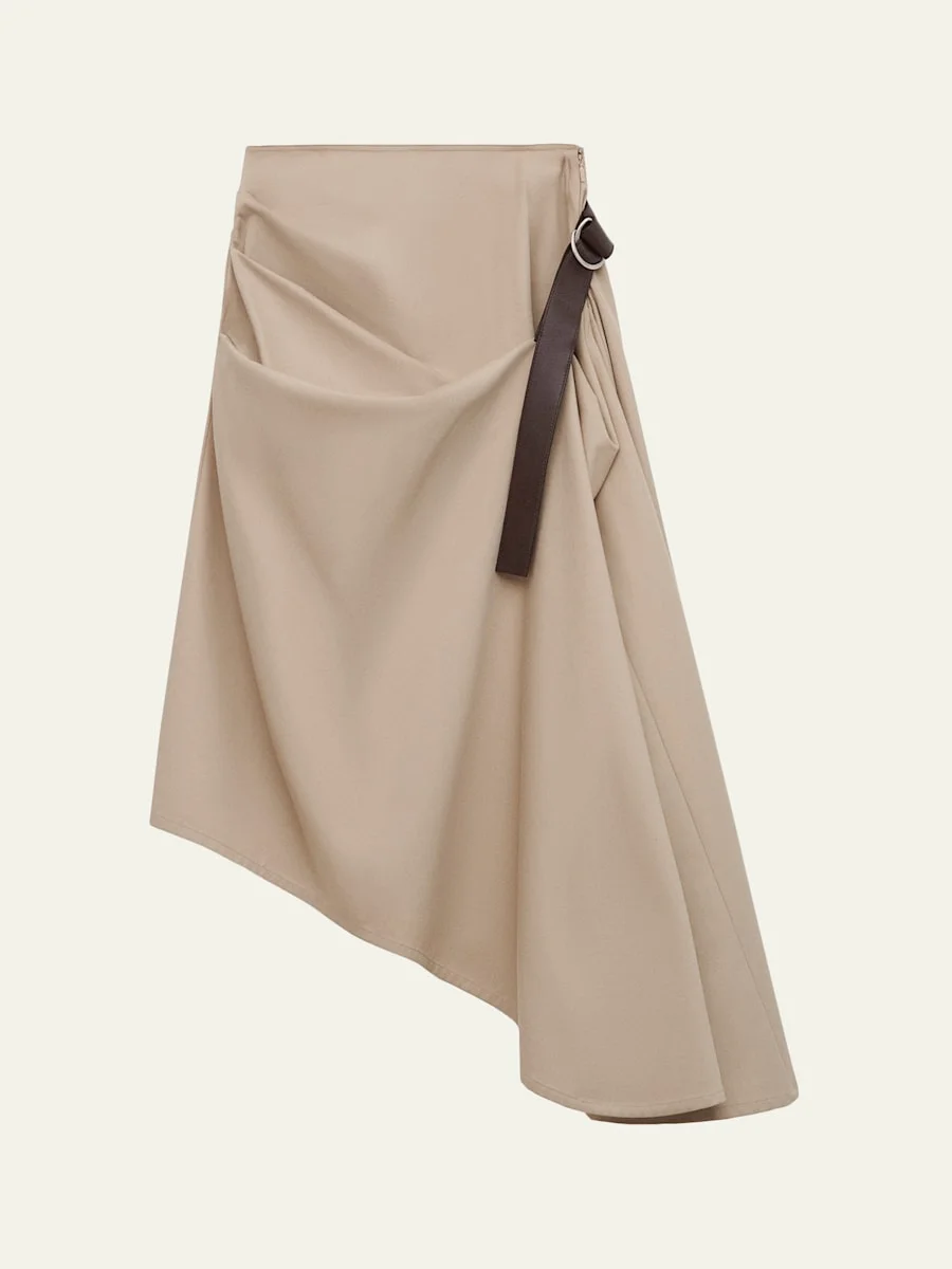Asymmetric Wrap Skirt - 1