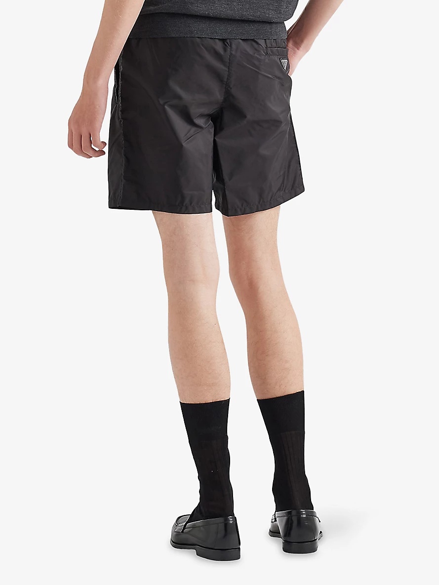Triangle-Logo Re-Nylon Swim Trunks - 4