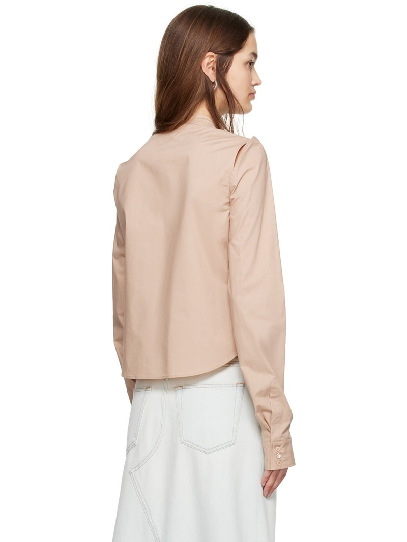 Tan Cut-Out Shirt 3