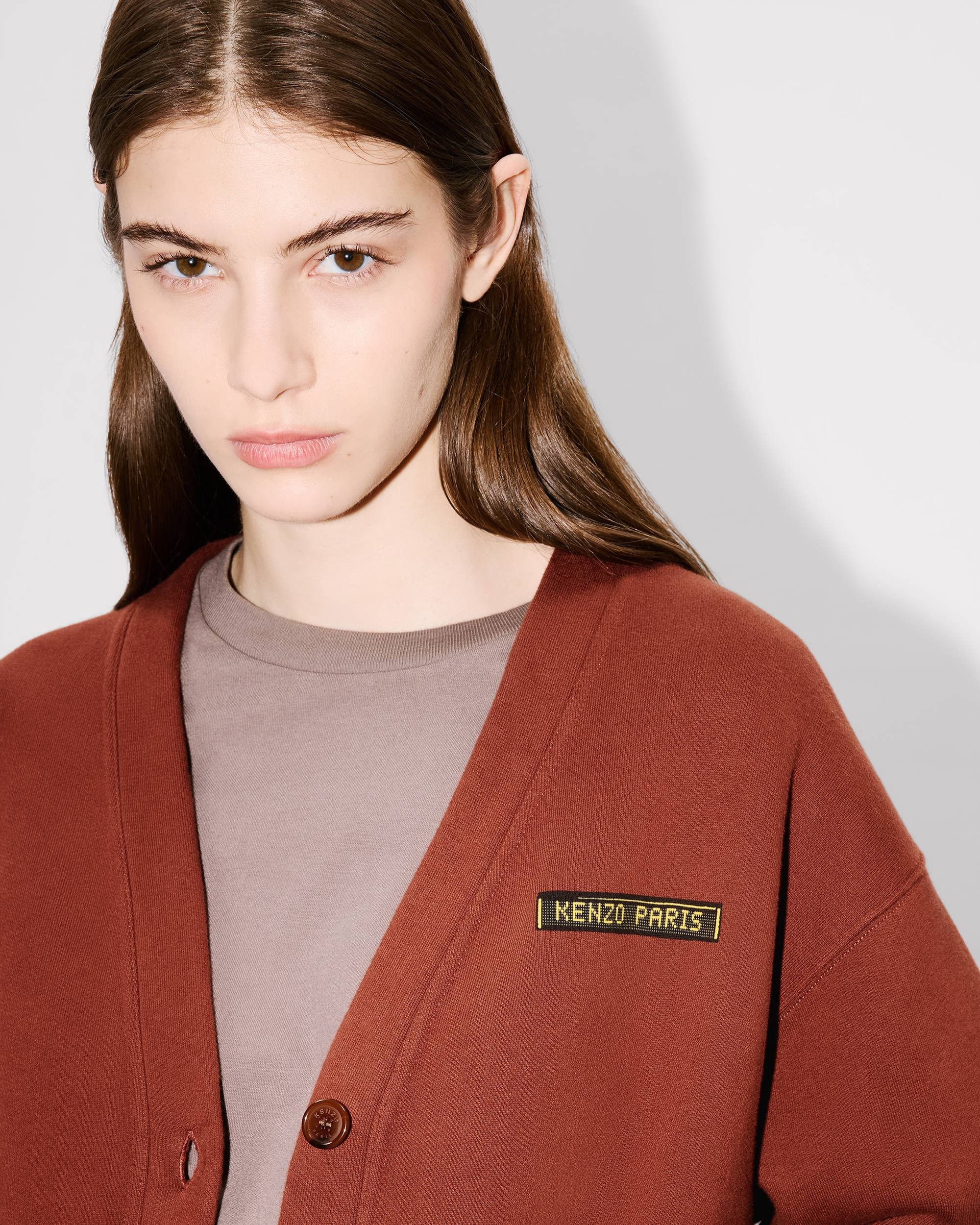 'KENZO City' oversized cardigan in cotton - 6
