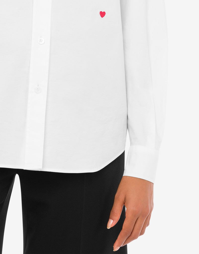 LITTLE HEART EMBROIDERY POPLIN SHIRT 4