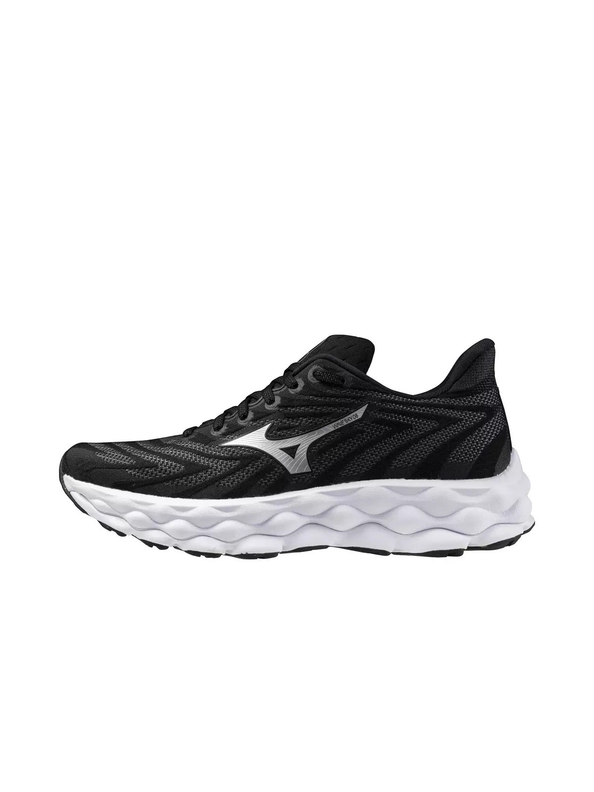 Wave Sky 8 "Black/Silver" Women's Running Shoe - 2