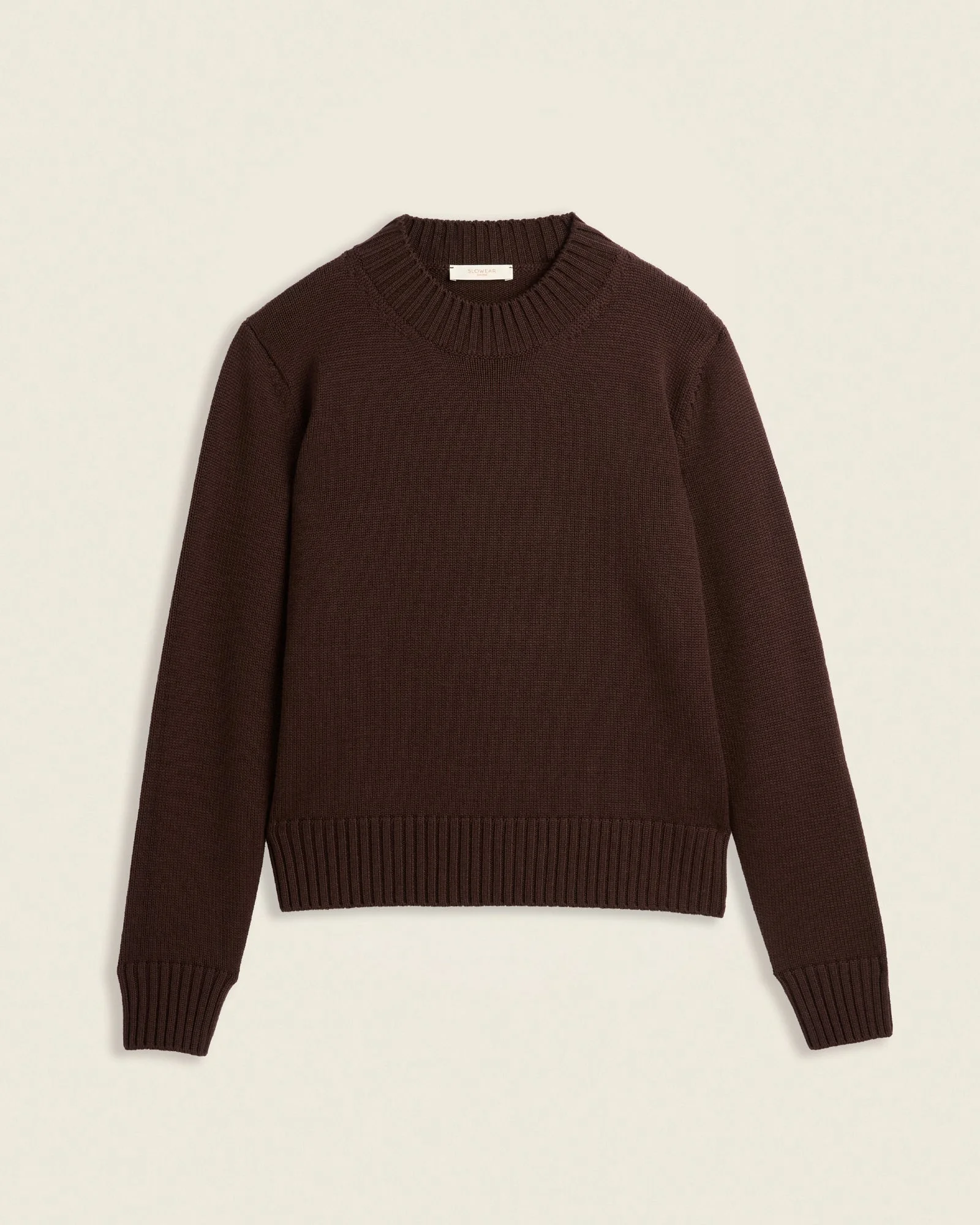 Slim fit worsted-wool mock-neck sweater - 1