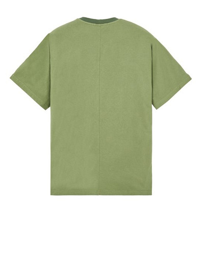 Stone Island 20155 COTTON JERSEY STAR INLAY_GARMENT DYED OLIVE GREEN outlook