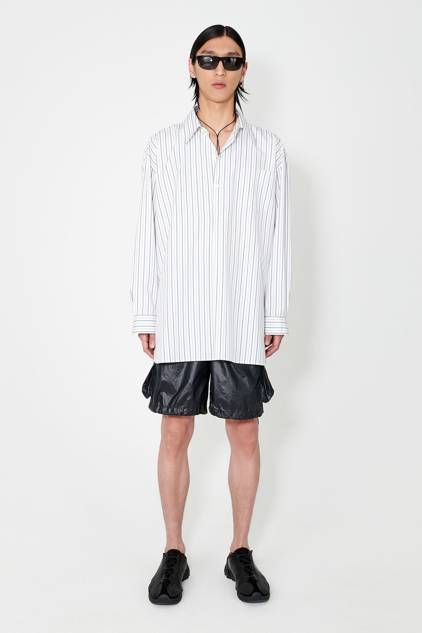 Popover Shirt Olympic White Stripe - 1