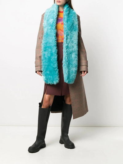 MSGM furry long scarf outlook