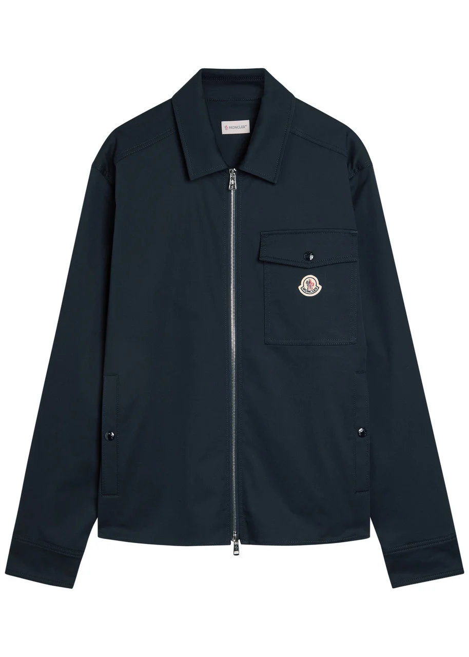 Moncler Logo Stretch-cotton Overshirt - 1
