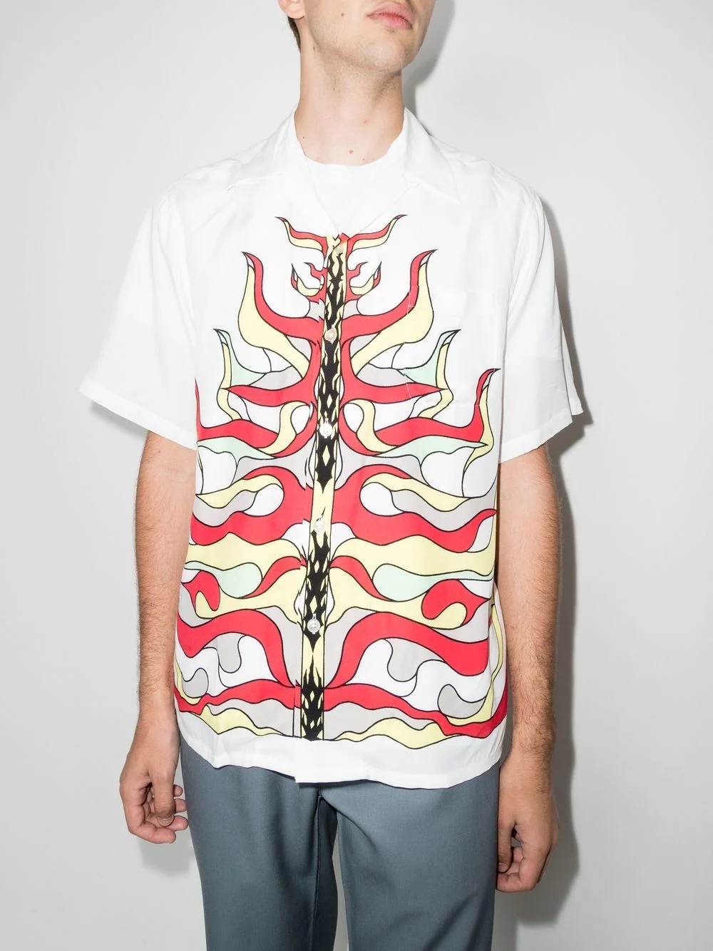 graphic-print short-sleeved shirt - 2