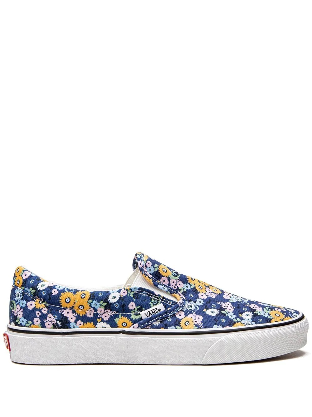 floral-print slip-on sneakers - 1