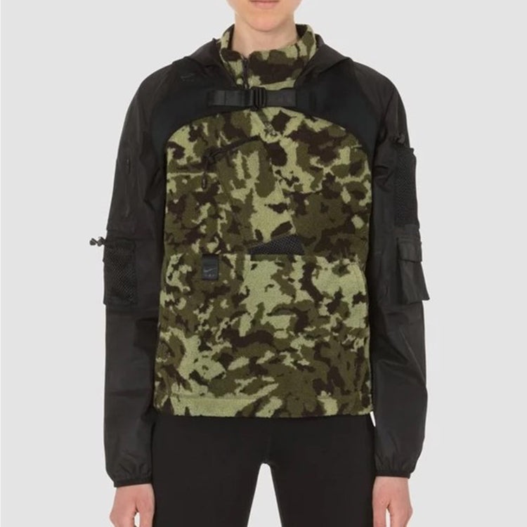 (WMNS) Nike Lab Hooded Top 'Black Camo' AR5619-010 - 3
