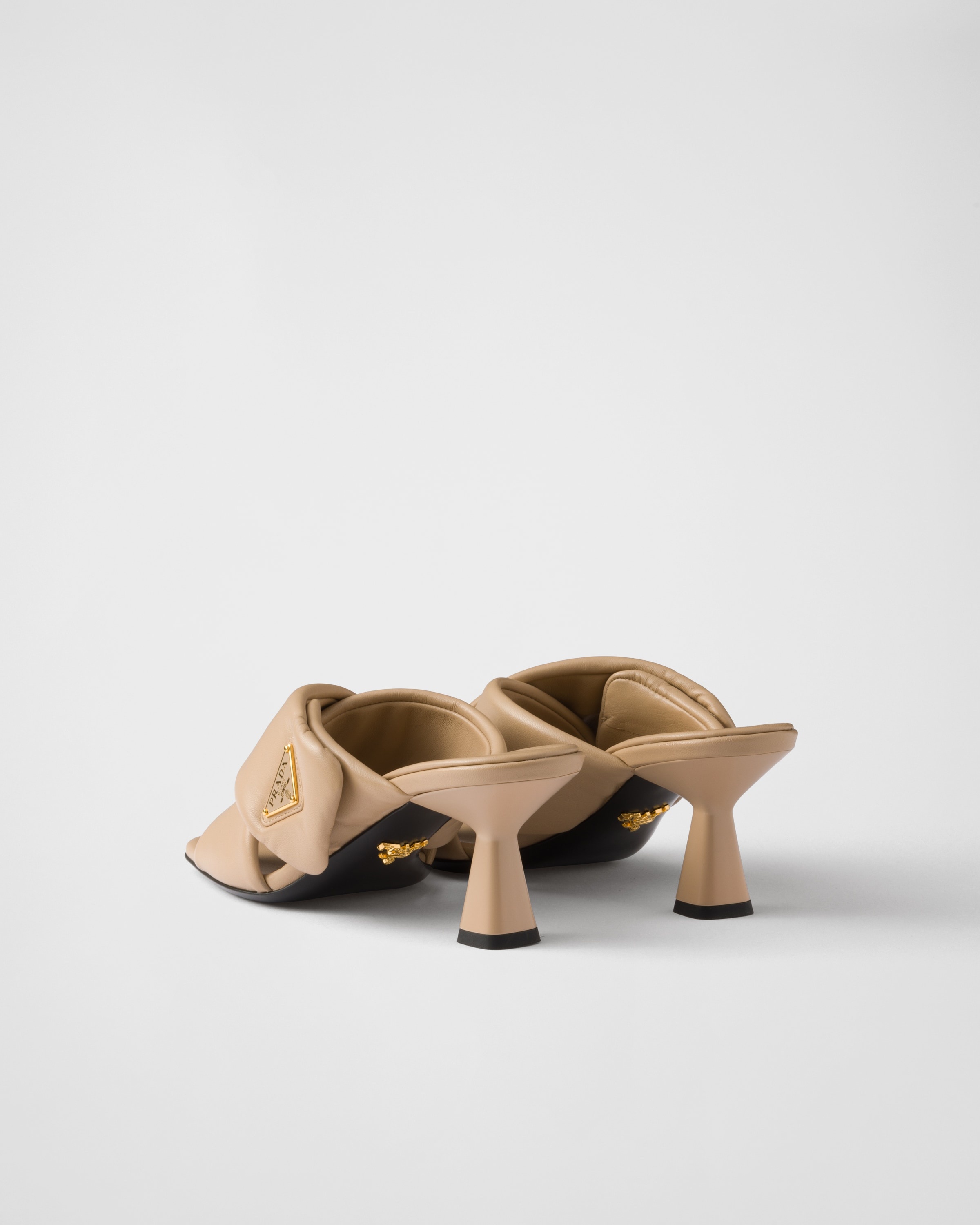 Padded nappa leather sandals - 4