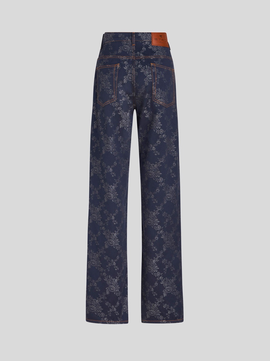 BAGGY JACQUARD JEANS - 6