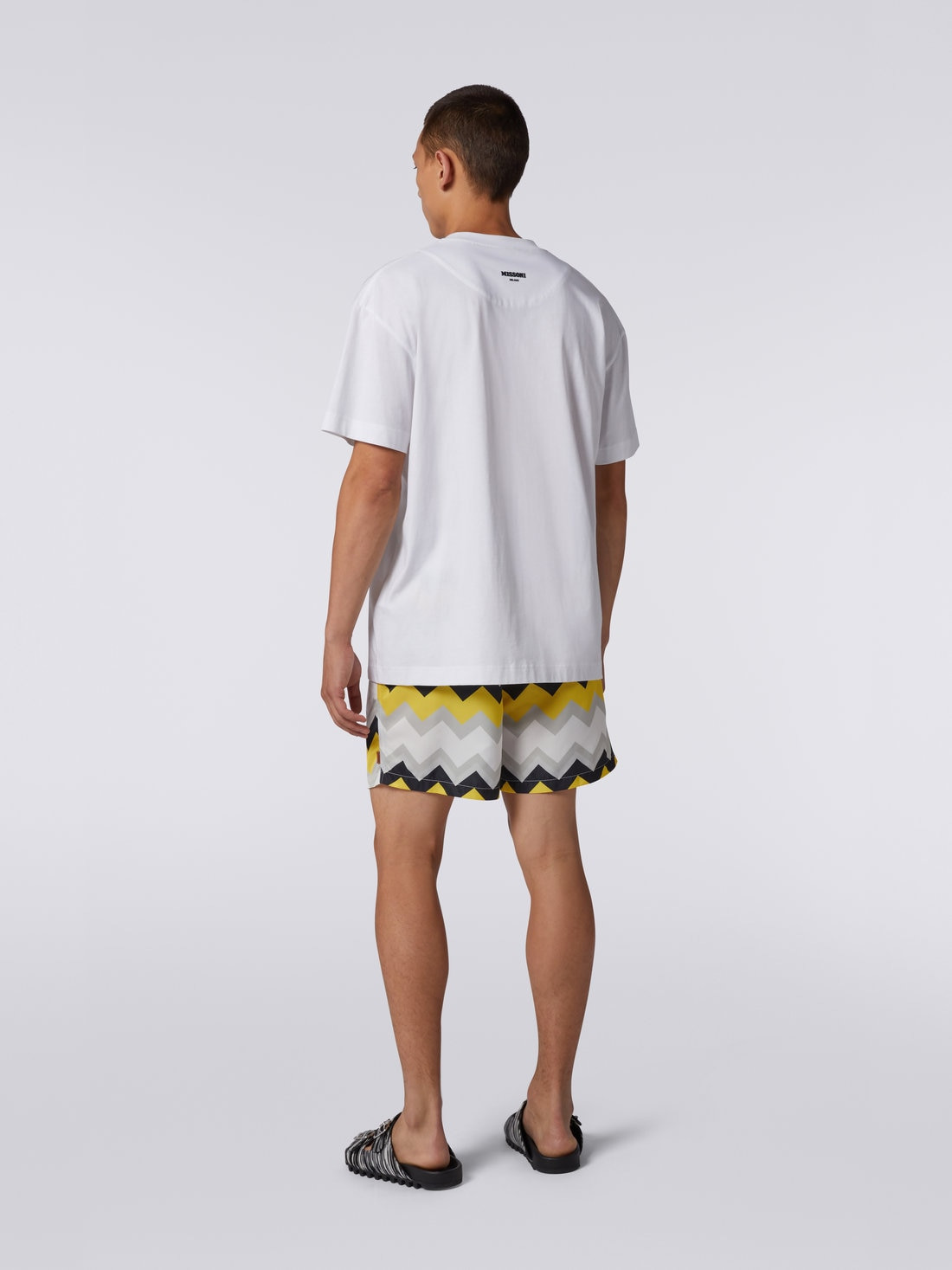 Zigzag cotton jersey crew-neck T-shirt - 4