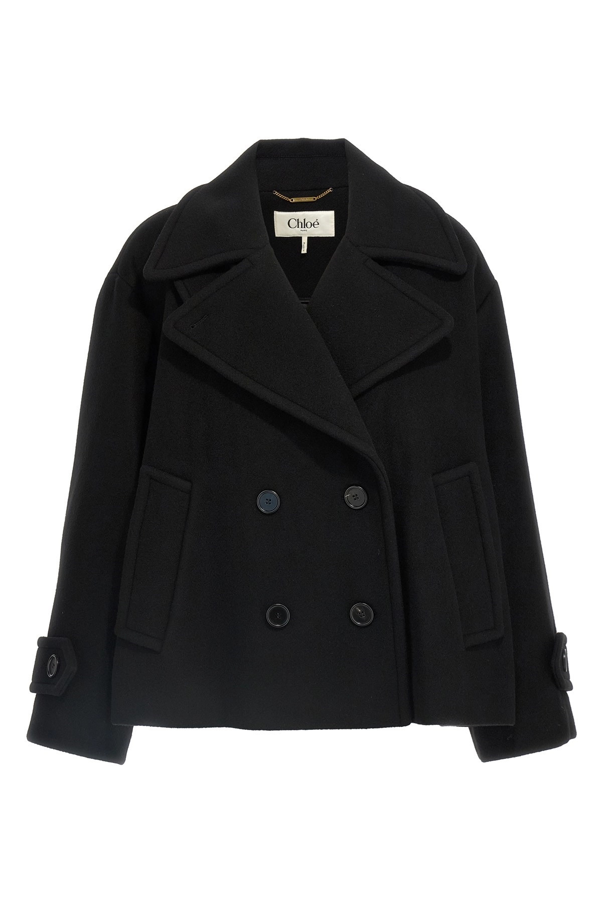 Double breasted wool coat - 1