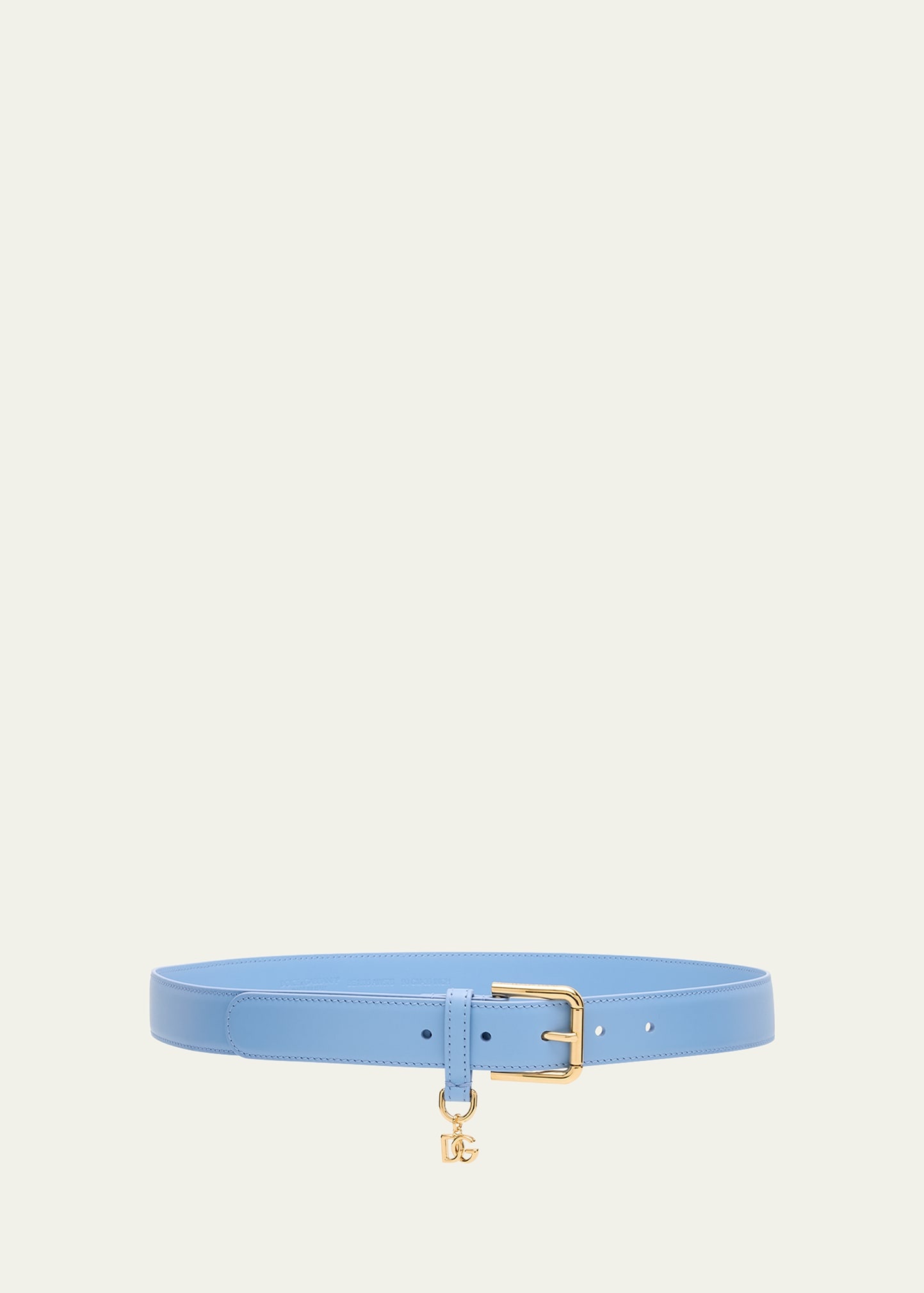 DG Charm Smooth Leather & Brass Belt - 1