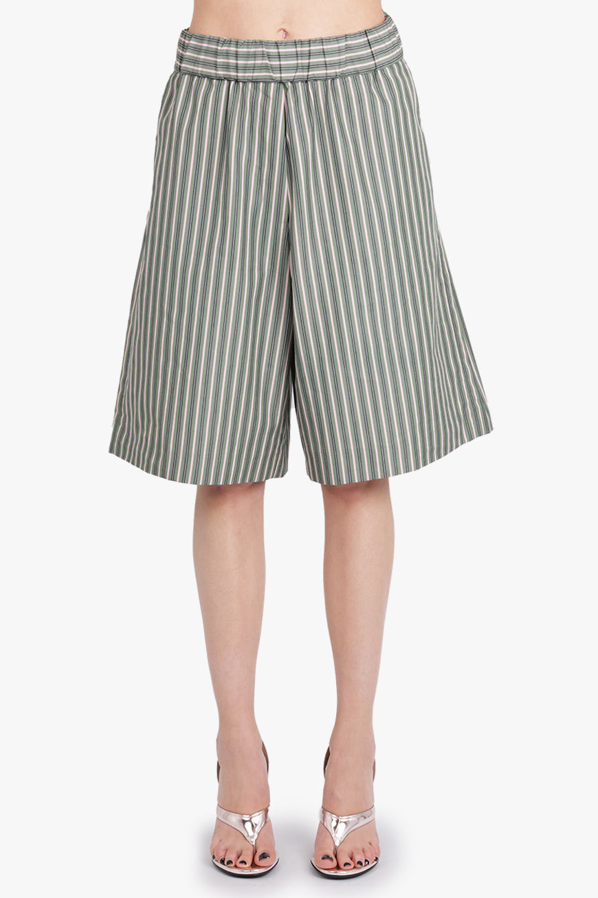 POMY STRIPE LONG LENGTH SHORT | PISTACHIO/PINK - 4