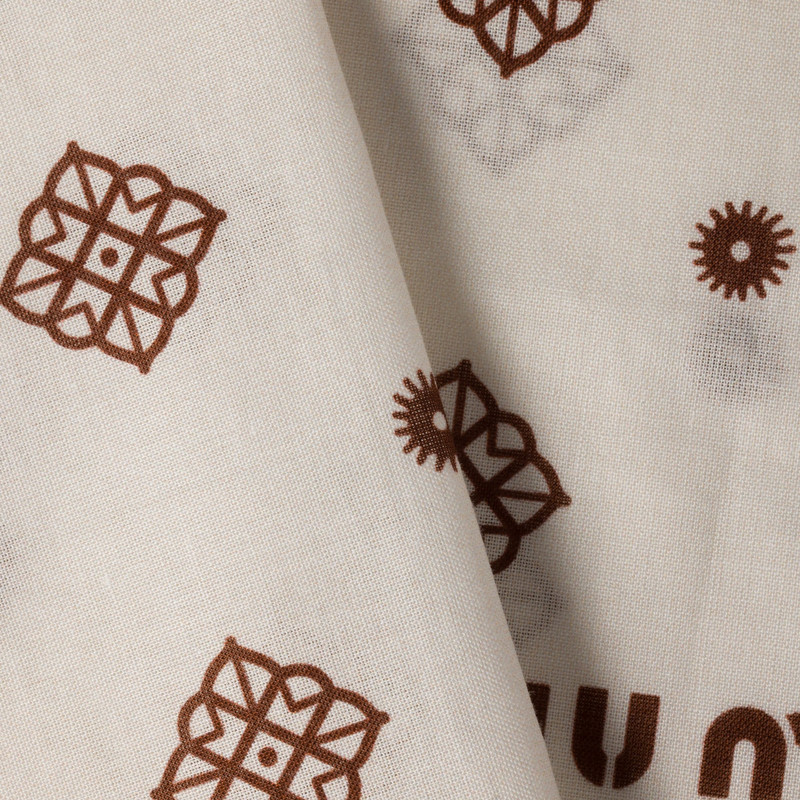 Miu Miu Printed poplin scarf outlook