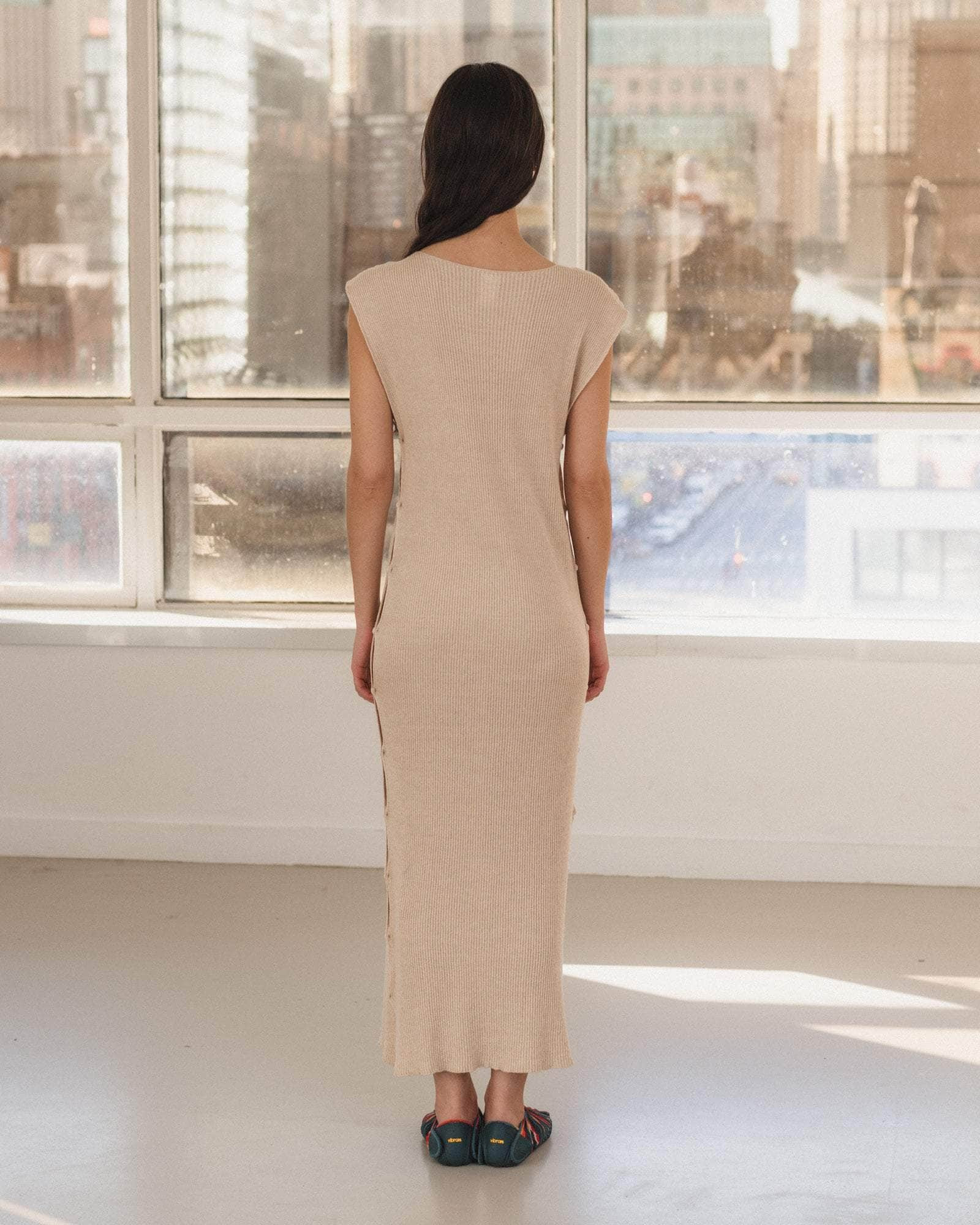 Franca Dress - Linen Cotton Rib - 2