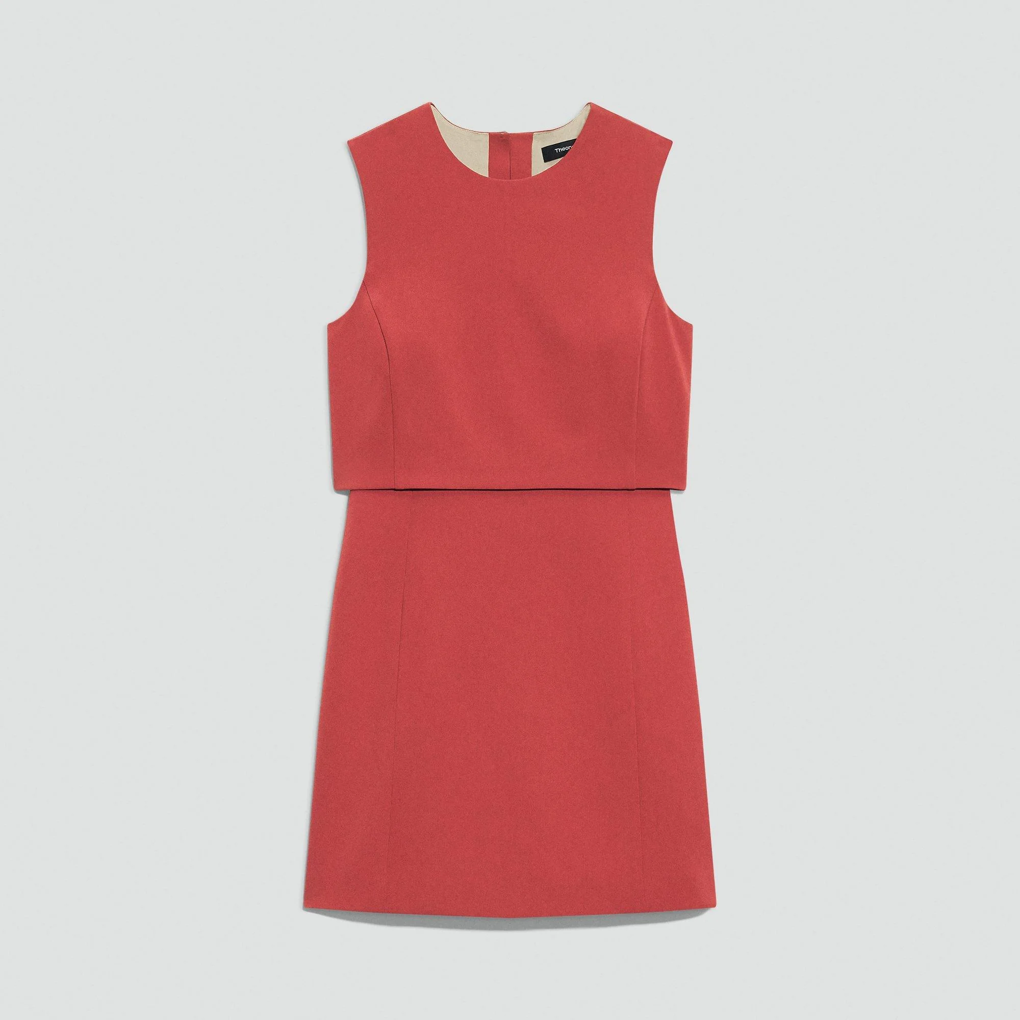 Layered Mini Dress in Admiral Crepe - 1