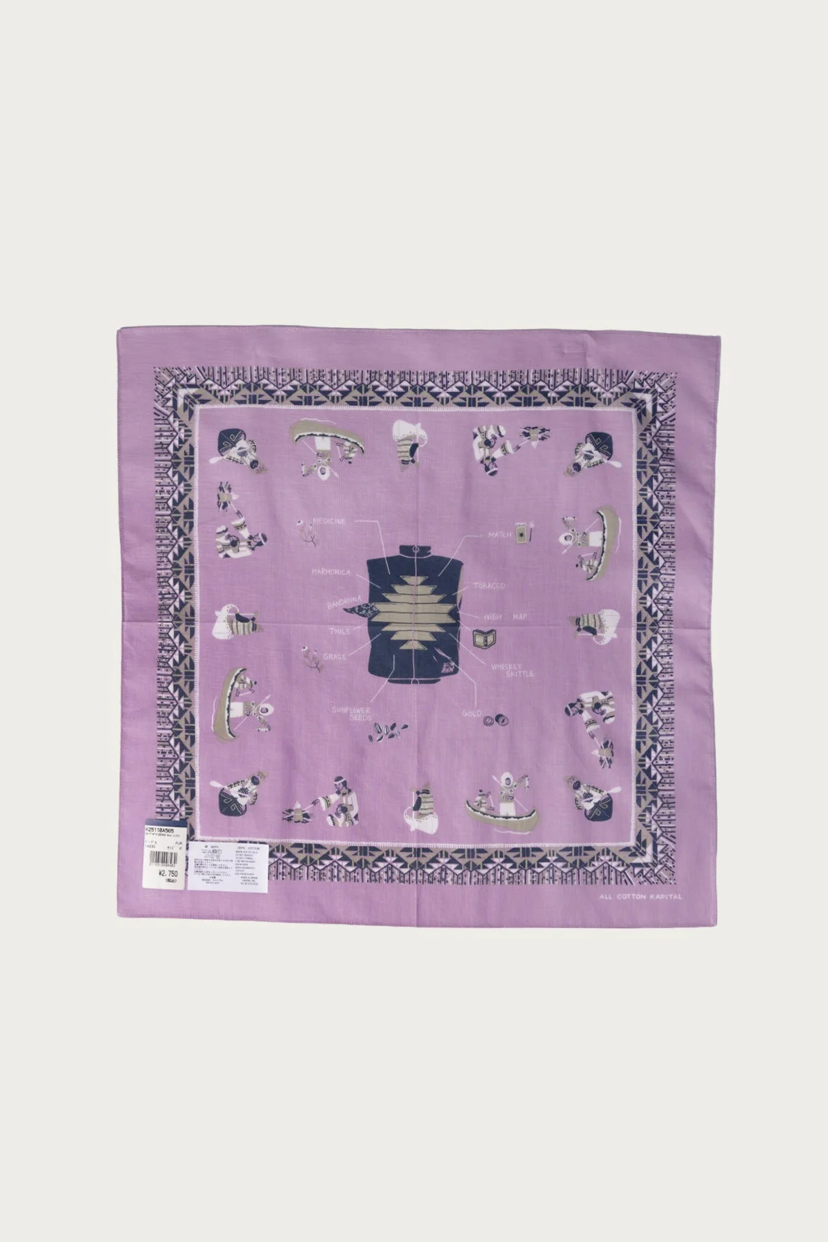 Color Bandanna (ZEPHER Vest Life) - Purple - 1