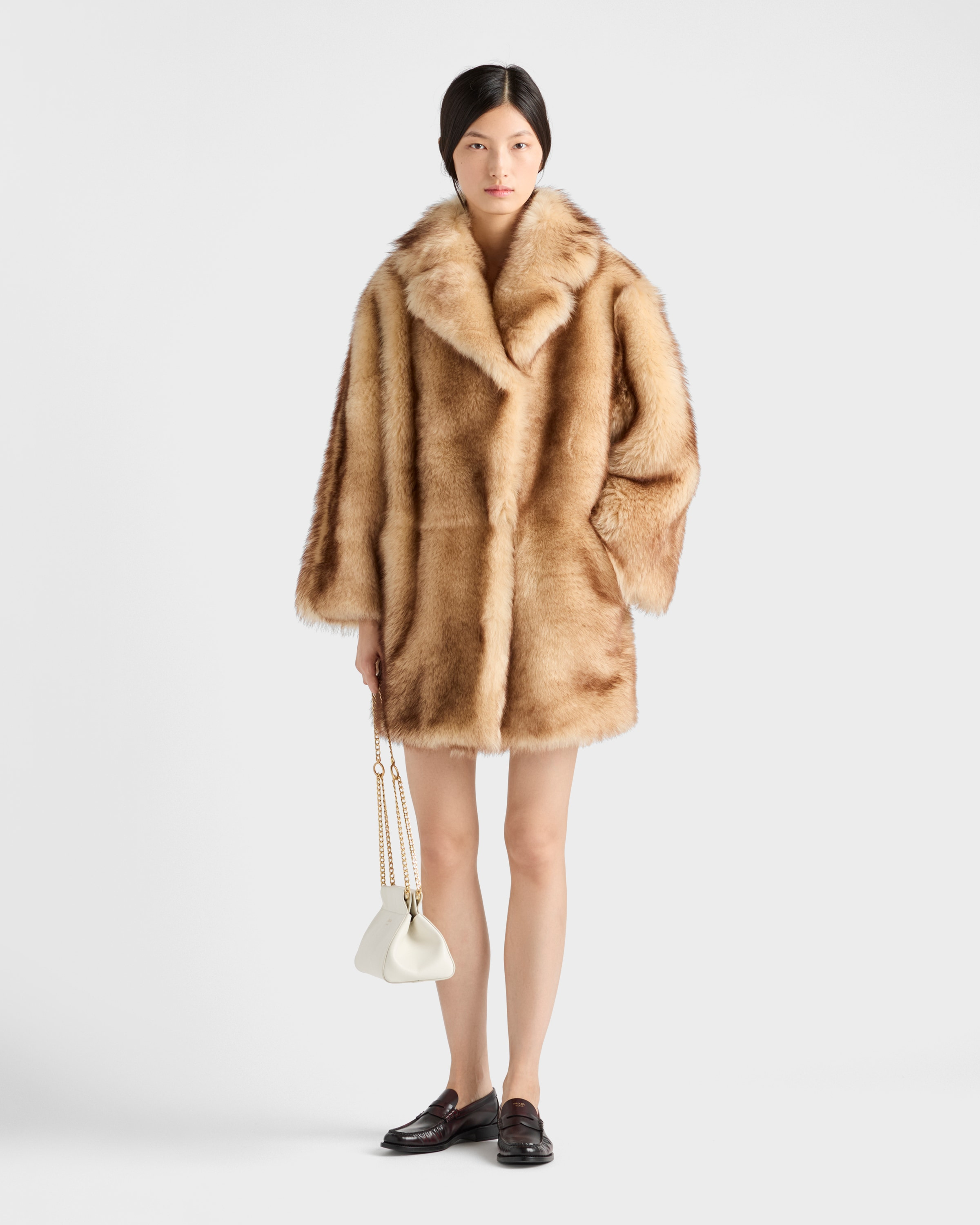 Shearling caban jacket - 2