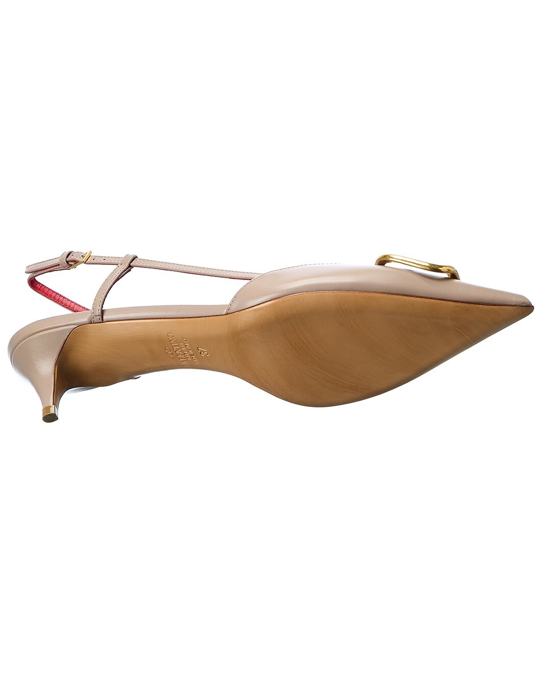 Valentino VLogo 40 Leather Slingback Pump - 4