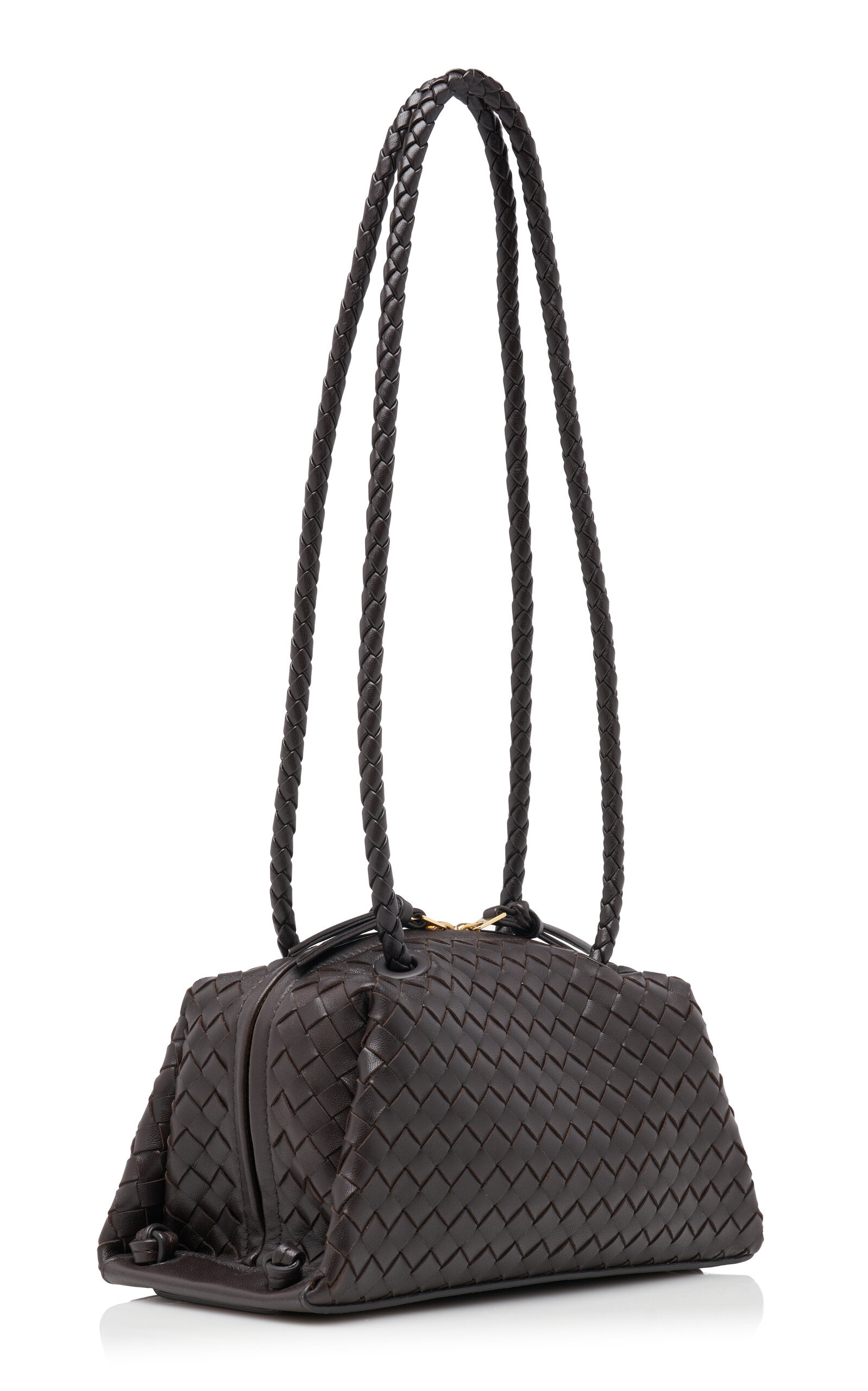 Tokyo Intrecciato Leather Shoulder Bag brown - 3