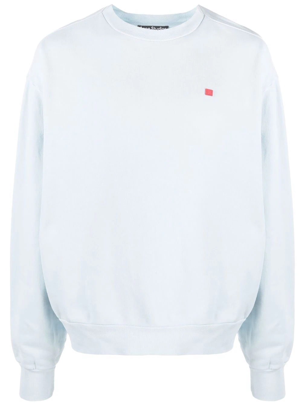 logo-patch crew neck sweatshirt - 1