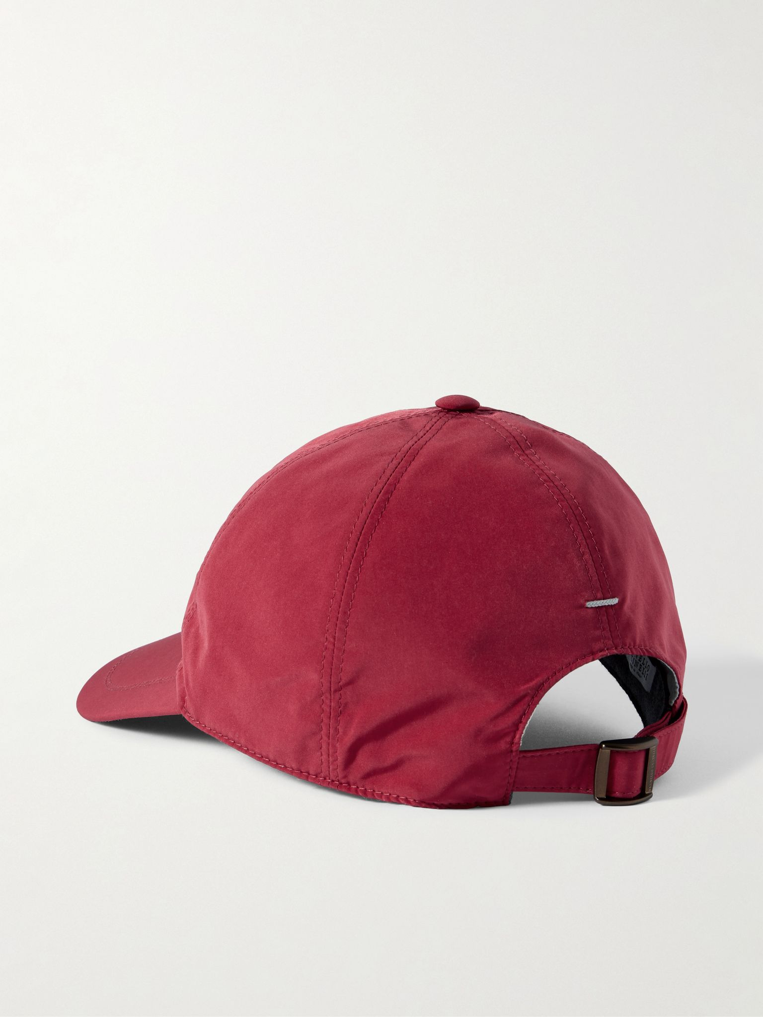 Logo-Embroidered Cotton-Twill Baseball Cap Red - 3