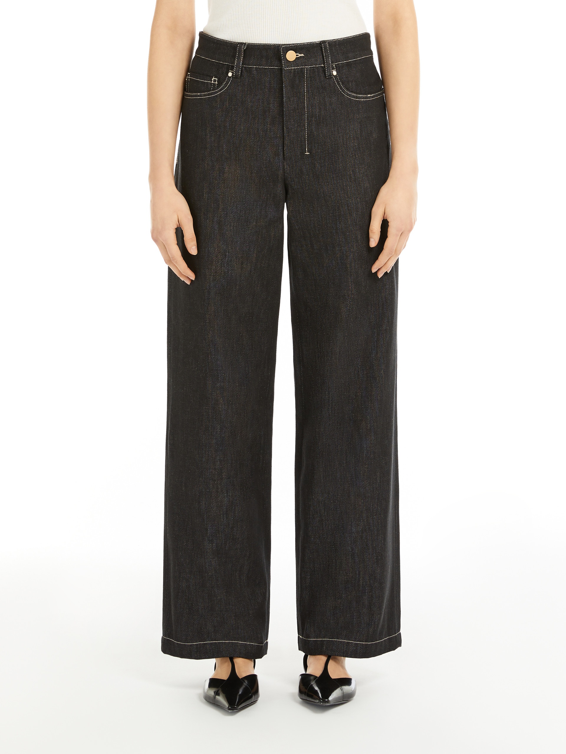 BALCO Denim-look cotton trousers - 3