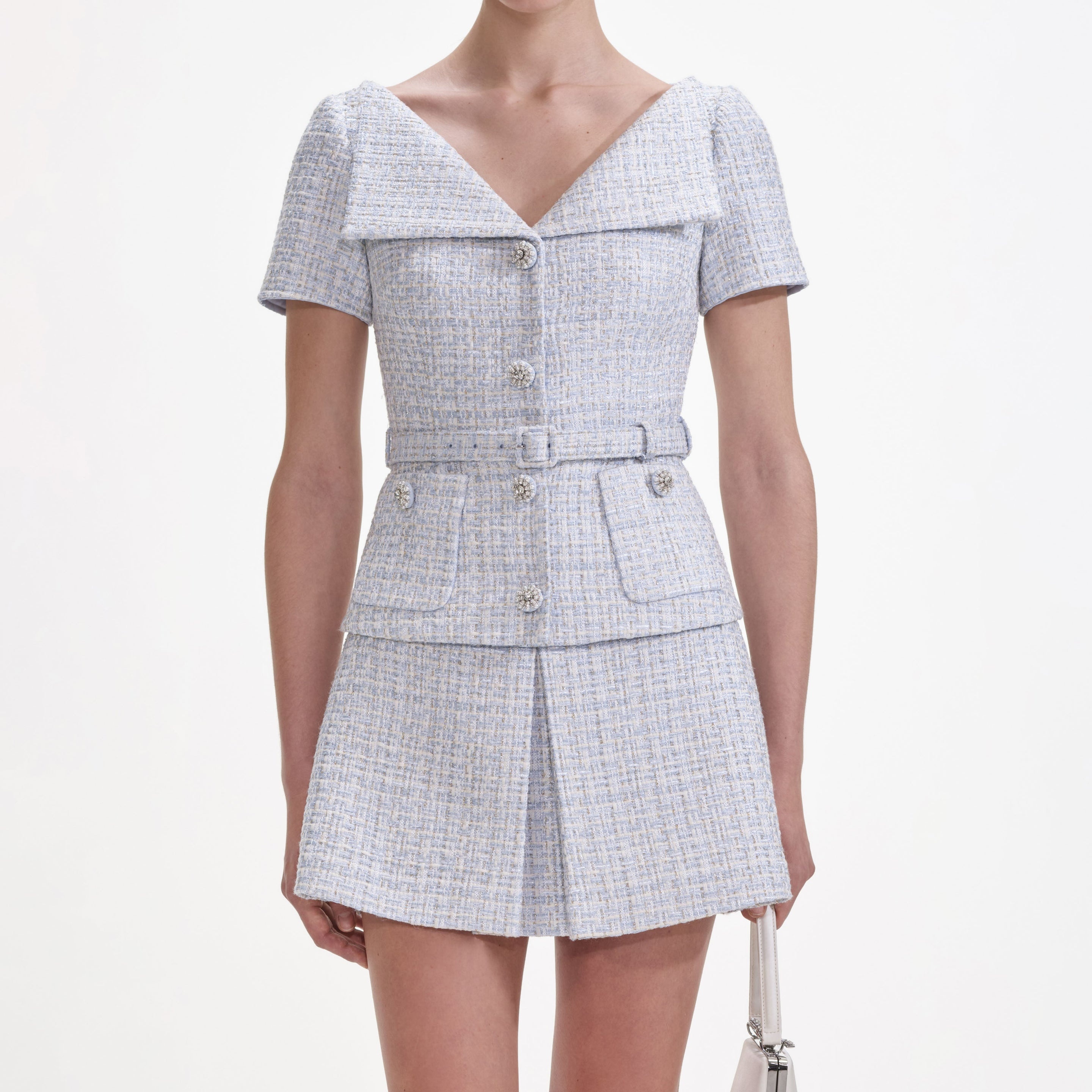 Blue Boucle Top - 4