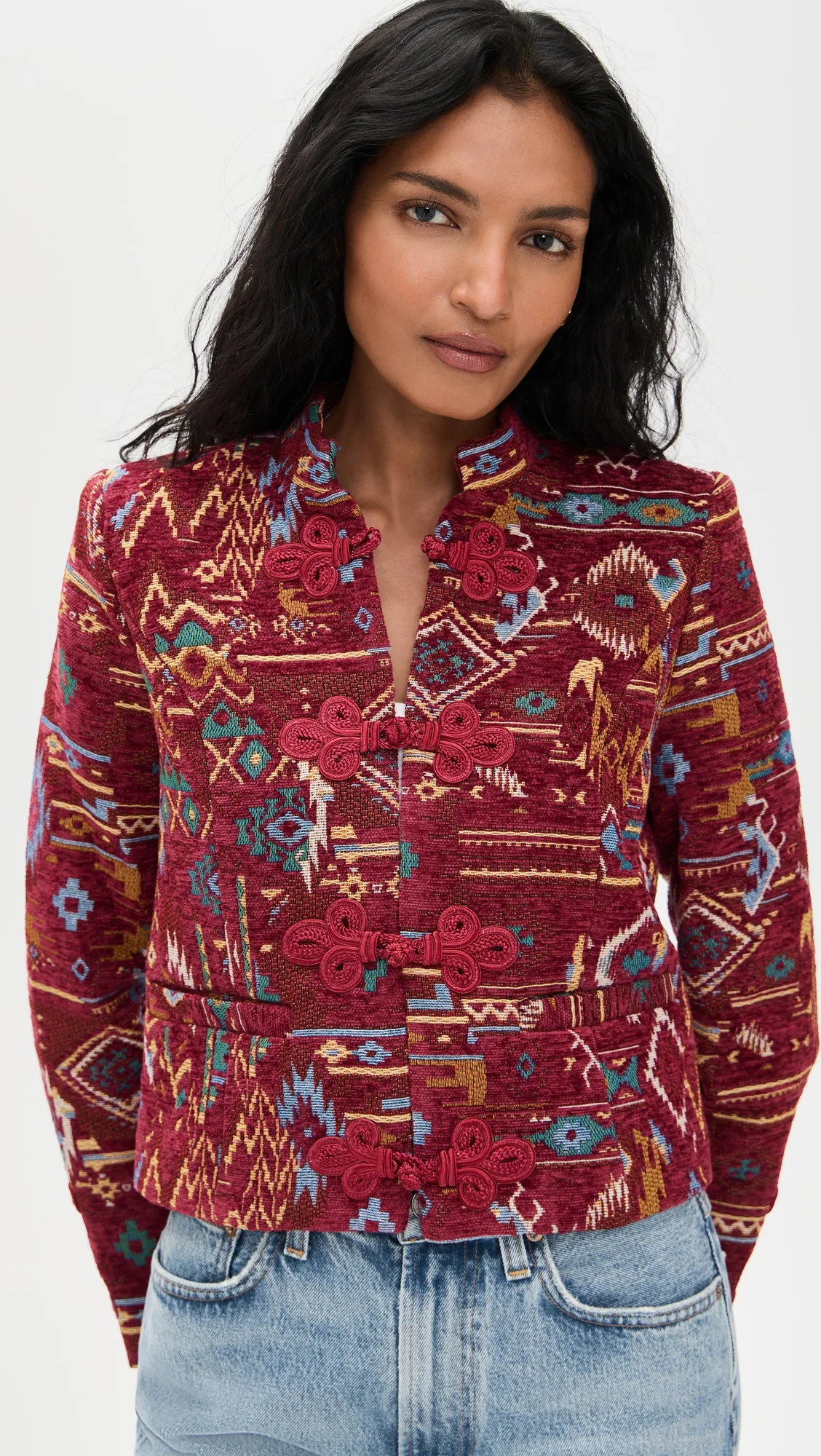Asha Jacquard Jacket - 1
