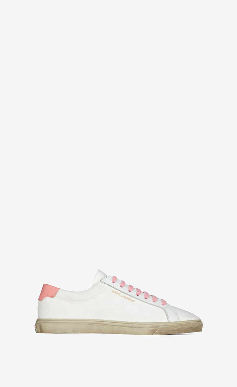 SAINT LAURENT andy sneakers in canvas outlook