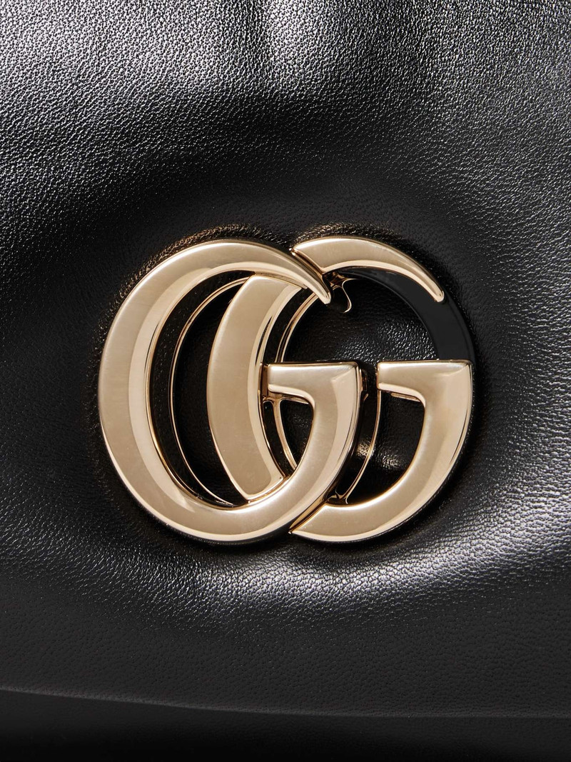 GG Milano padded leather shoulder bag Black 4