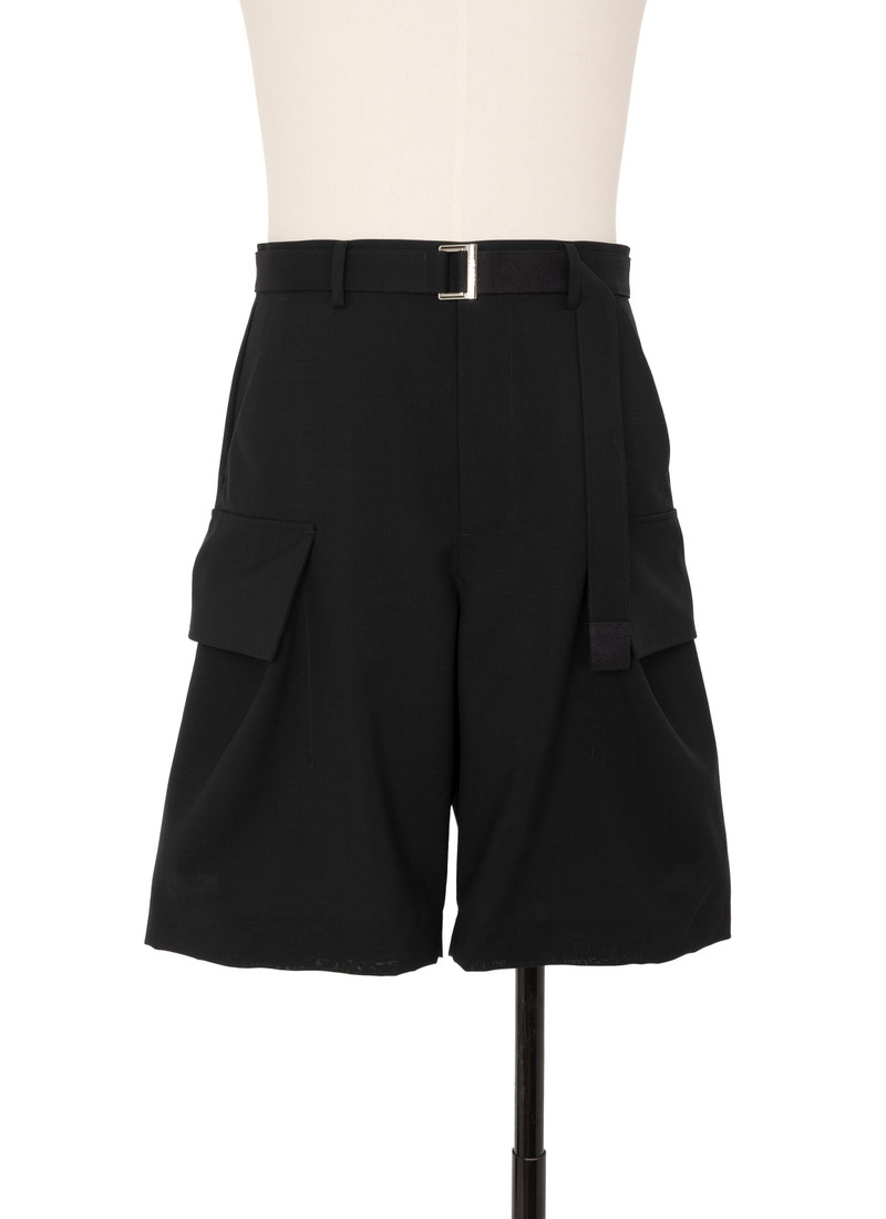 sacai Wool Suiting Shorts outlook
