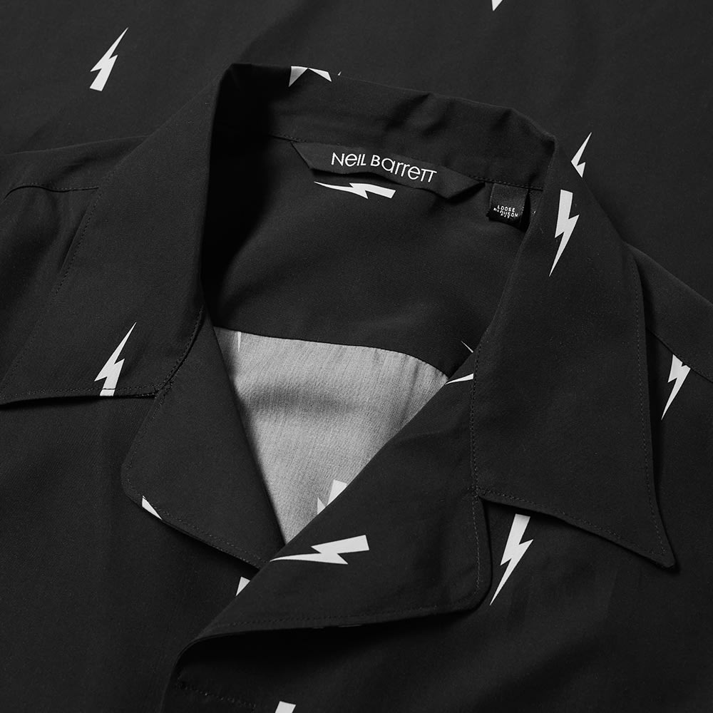 Neil Barrett All Over Print Lightning Bolt Vacation Shirt - 2