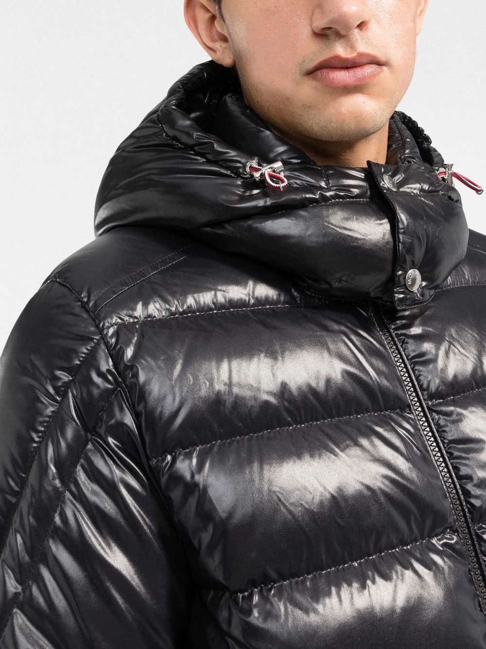 hooded feather down jacket - 5